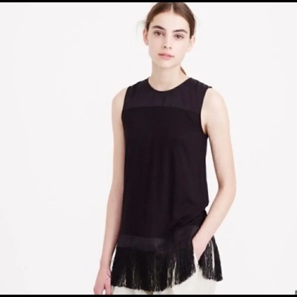 J. Crew Fringe Bottom Tank Top - Picture 7 of 8